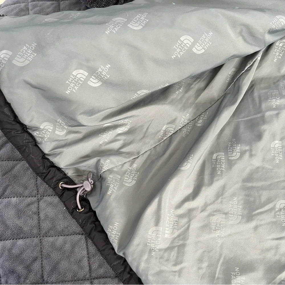The North Face Jacket Coat Girls Large Floral Puffer Black Zip Up Soft Shell C1